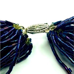 Unique 1950s multi bead necklace